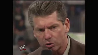 Vince McMahon showed who is the boss: he scolded Earl Hebner and humiliated Lillian Garcia. 04/06/00