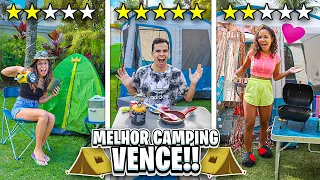 QUEM FIZER O MELHOR CAMPING PROFISSIONAL NA MANSÃO GANHA! - INCRÍVEL!