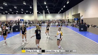 MKE Sting 14 Gold vs Kairos Elite 14 Adidas NLQ 2021 Set 1