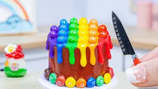 Miniature Sweet Rainbow Chocolate Pop It Cake 🌈 Wonderful Miniature Buttercream Cake By Baking Yummy