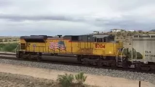 LOUD Union Pacific SD70ACE NOTCH 8!