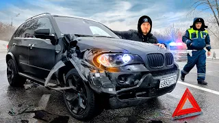 Я РАЗБИЛ свой BMW X5 по ГЛУПОСТИ + ЛЕГЛА КОРОБКА...