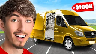 Spending 24 Hours in a $100,000 Luxury Van!