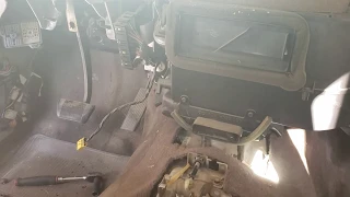Jeep Cherokee XJ heater core / evaporator core replacement.