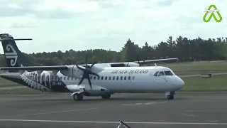 Air New Zealand Flight 109 From Auckland Arriving At Palmerston North