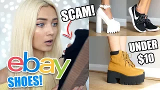 TRYING ON SHOES I BOUGHT ON EBAY UNDER £10!!! 😱