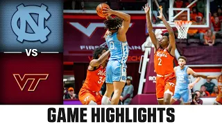 North Carolina vs. Virginia Tech Men's Basketball Highlights (2022-23)