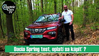 Dacia Spring Comfort komplexný test, oplatí sa ? - Electric Cars TV