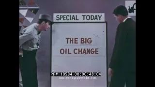 " THE BIG OIL CHANGE "  1960s SINCLAIR OIL CORP.  MOTOR OIL DEALER PROMO FILM 10584