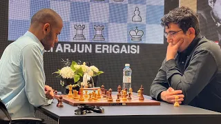 Arjun Erigaisi takes on former World Champion Vladimir Kramnik | Satty Zhuldyz Chess Blitz 2023