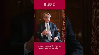 Catch up on #LordSpeakersCorner with Lord Mandelson on the challenges of his first election campaign