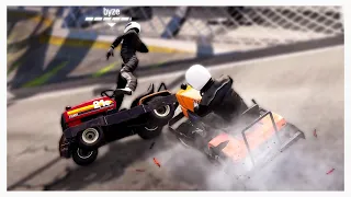 Smashing my friends HARD (Wreckfest)