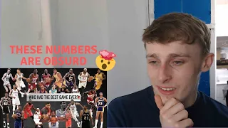 British Guy Reacts to Basketball - Using Numbers To Find Out Who Had The Best Game In NBA History