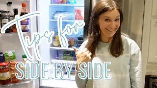 *NEW* SIDE BY SIDE EASY FRIDGE ORGANIZATION // French Door Fridge Organization Anyone Can Do!