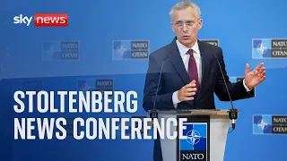 Jens Stoltenberg holds NATO news conference on Russia, Ukraine and US weapons