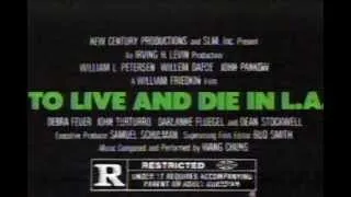 80s Commercial | To Live and Die in LA | 1985