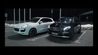 Cayenne Turbo S против ML63 AMG Stage2. Заруба, кто кого?