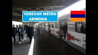 Yerevan Metro - Republic Square to David Sasunti - Armenia - Russian Soviet Metro