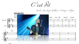 C'est dit / Calogéro / Guide voix instrumental alto