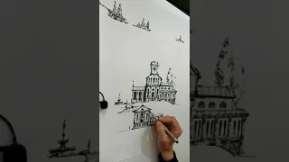 ASMR drawing  - pen and ink. Relax.  Sounds for sleep and relaxation. ASMR