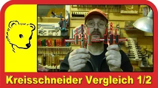 Kreisschneidervergleich Teil 1 von 2 / Circle cutter comparison part 1 of 2