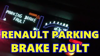 Renault Scenic Electronic Parking Brake Fault, Handbrake, E-Brake