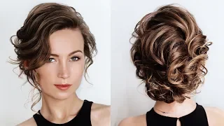 How to create volume with very short and  thin hair with flat iron | How to style short thin hair