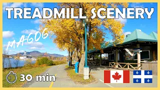 30 min Virtual Run | Magog, Quebec | Treadmill Scenery