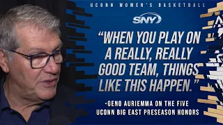 UConn coach Geno Auriemma talks preseason honors for five of his players | SNY