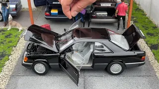 1:18 Mercedes-Benz C124 300CE-24 Coupe '90 (1 of 300pcs), black metallic - Norev [Unboxing]