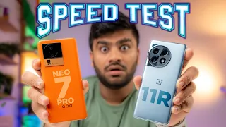 Speed Test - iQOO Neo 7 Pro vs OnePlus 11R