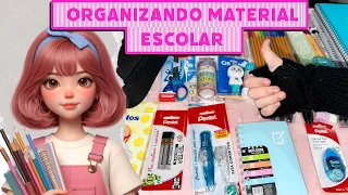 😍ORGANIZANDO MEU MATERIAL ESCOLAR 2024  - Keke