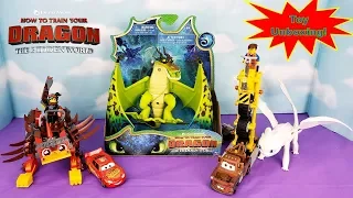 How To Train Your Dragon 3 Hidden World Monstrous Nightmare Toy Unboxing, Light Fury & UltraKatty