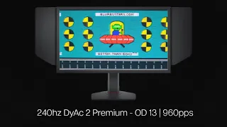 [ UFO TEST ] BenQ XL2546X - 240hz DyAc 2 Premium - OD 13 | 960pps