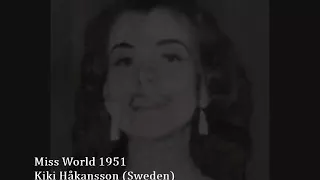 Победительницы Мисс мира 1951 по 1959 г. Тогда и сейчас