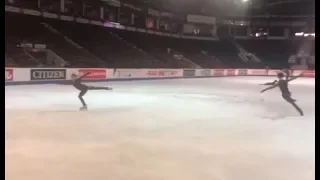 Skate Canada Gala Practice - Yuzuru Hanyu & Alexandra Trusova SBS 4T