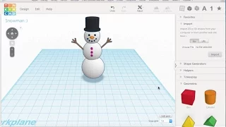 TinkerCad Tutorial | How To Build A Snowman