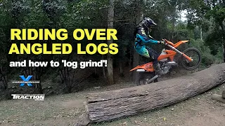 How to 'log grind' and hop logs at an angle!︱Cross Training Enduro