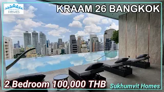 Luxury 2 Bedroom Condo Kraam 26 Bangkok For Rent 100,000 THB