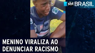 Garoto que relatou injúria racial recebe apoio de craques do futebol | SBT Brasil (19/12/20)