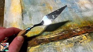 Step by Step: How to Paint an abstract MINIMALIST decay like a Pro! The Technique Revealed DIY