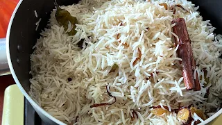 طبخ الرز الأبيض البشاور بطريقتي المعتمدة الرز نثري والطعم رهييب ألذ من المطاعم👌🏻