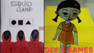 Review of SQUID GAME Gaming Book l DIY 4 Games l Arts & Crafts