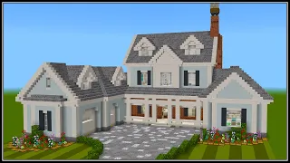 Minecraft: How to Build a Large Suburban House 9 | PART 6 (Interior 3/4)