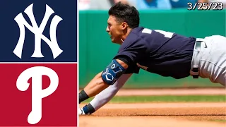 New York Yankees @ Philadelphia Phillies | Spring Training Highlights | 3/25/23