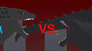 Titanus Godzilla (2019-2021) vs Godzilla Ultima (2021) | Sticknodes animation
