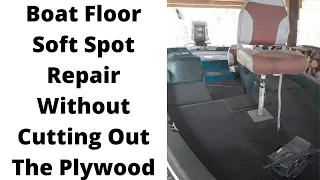 How To Make A Small Boat Floor Repair Without Cutting Out The Plywood