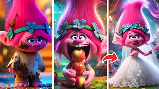 Poppy and the Apple of Love 👰 Trolls 3 and Inside out 2 fantasy story (2024)