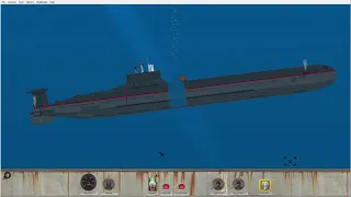 Submarine gets blown up by enemy ship