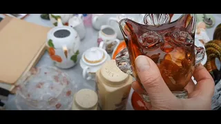 Київська барахолка 16 березня. Скляні шедеври. Kyiv flea market on March 16. Glass masterpieces